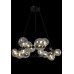 Подвесная люстра AGATA AGATA SP15 V2 BLACK/TRANSPARENTE Crystal Lux