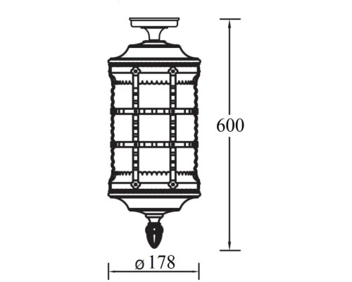 Потолочный светильник уличный BARSELONA 81205A cover Gw Oasis Light
