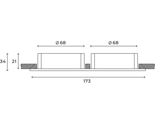 Точечный светильник Bodo HSBL_0105 Hesby Lighting