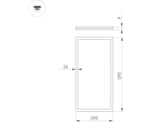 Светодиодная панель INTENSO 043554 Arlight