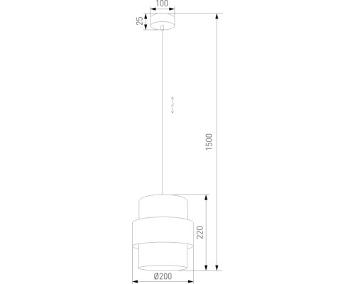 Подвесной светильник Calisto 5401 Calisto TK Lighting