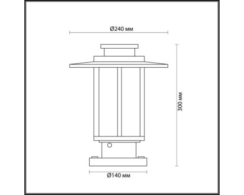 Наземный светильник MITO 4047/1B Odeon Light
