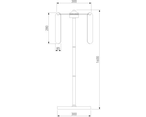 Торшер Claire 01171/3 золото Eurosvet