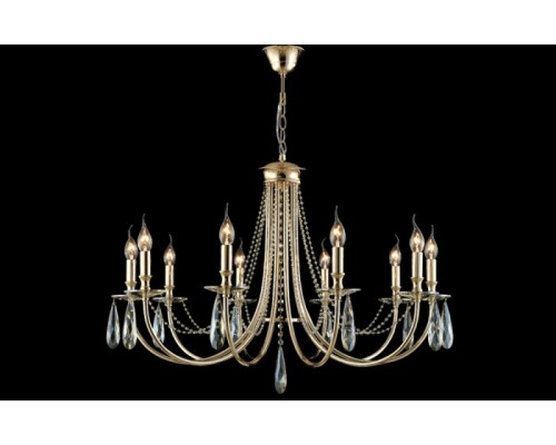 Подвесная люстра Victoria VICTORIA SP10 GOLD/AMBER Crystal Lux
