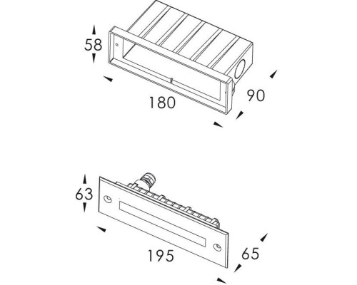 Встраиваемый светильник уличный Slim Line 100105 Deko-Light
