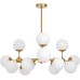 Потолочная люстра Zodiak LDP 160-12 MD+WT Lumina Deco