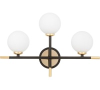 Настенный светильник Marsiada LDW 6033N-3 BK+F.GD Lumina Deco