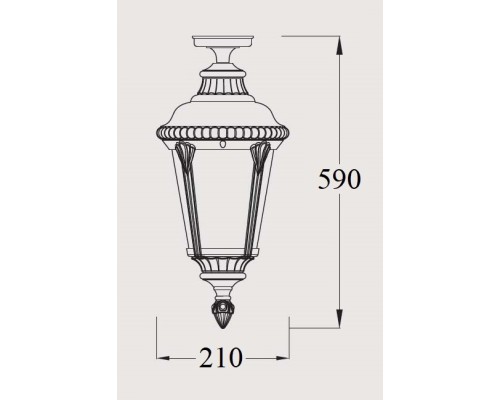 Потолочный светильник уличный MUNICH 2S 79755SA Gb Oasis Light