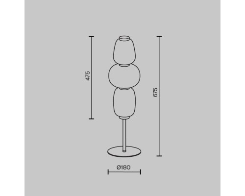 Интерьерная настольная лампа Pattern MOD267TL-L28CH3K Maytoni