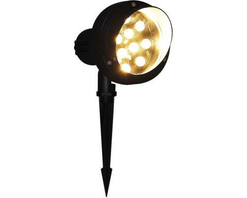 Грунтовый светильник  09401-0.7-001U LED12W BK+WW Reluce