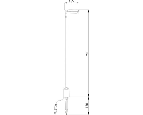 Наземный светильник Joli 35182/F черный Elektrostandard