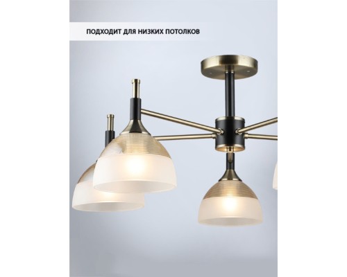 Потолочная люстра Olis WD3617/5C-AB-BK-WT Wedo Light