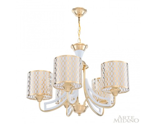 Подвесная люстра Florentia-3387 303387/5 Wh/Gd Arte Milano