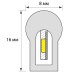 Светодиодная лента  ULS-N21-2835-120LED/m-8mm-IP67-220V-8W/m-50M-WW бобина Uniel