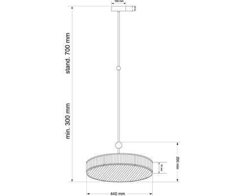 Потолочная люстра LAVONE LAV-ZW-6(P)440-1/R Kutek