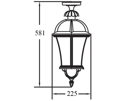 Потолочный светильник уличный ROMA L 95205LA Bl Oasis Light