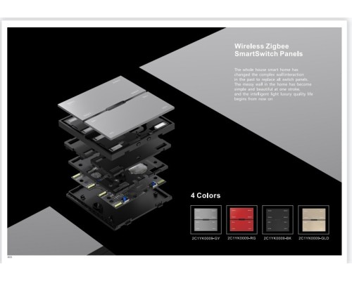 Выключатель Vision48/22 SP 48V-4-BK iLedex