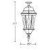 Потолочный светильник уличный ASTORIA 2M 91405MA cover Bl ромб Oasis Light