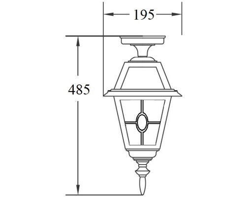 Потолочный светильник уличный FARO lead GLASS 91105A lgY Bl Oasis Light