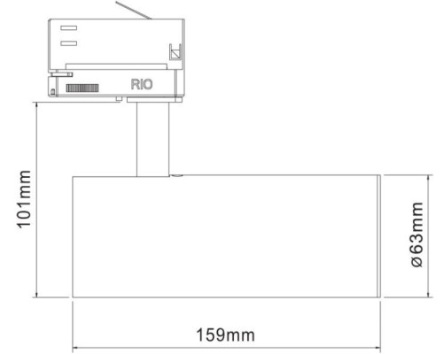 Трековый светильник Luna 707025 Deko-Light