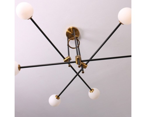 Потолочная люстра Bistro Globe 9389P/6 black/gold DeLight Collection