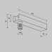 Основание настенное Accessories for tracks Flarity TRA155CW-BB-B Maytoni