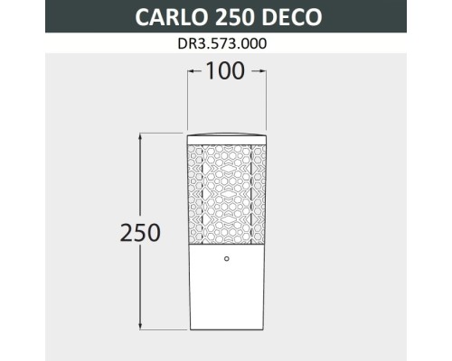Наземный светильник Carlo Deco DR3.573.000.WXU1L Fumagalli