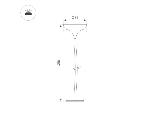 Грунтовый светильник MUCENA 050671 Arlight