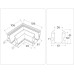Соединитель угловой TRACK SYSTEM GL1043 Ambrella