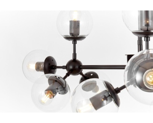 Потолочная люстра Zodiak LDP 160-12 BK+PR Lumina Deco