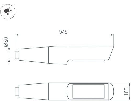 Уличный консольный светильник NOXT 052478 Arlight