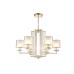 Подвесная люстра Nicolas NICOLAS SP-PL6 GOLD/WHITE Crystal Lux