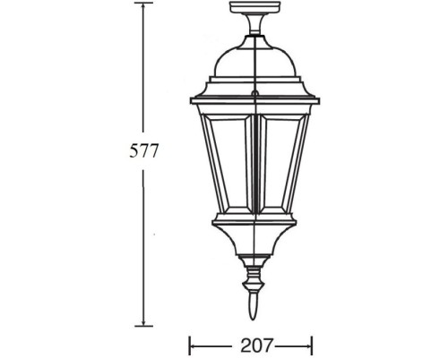 Потолочный светильник уличный ASTORIA 2 91405LA cover Gw Oasis Light