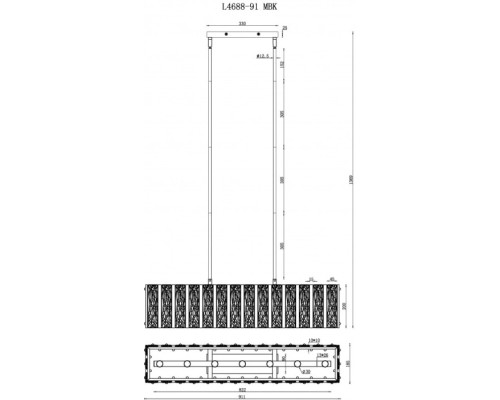 Потолочная люстра Panorama L4688-91 MBK iLamp