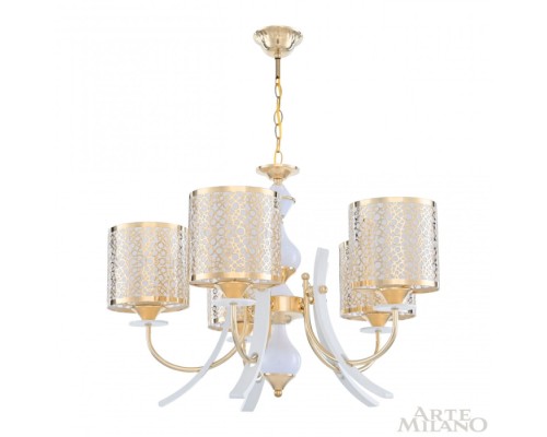 Подвесная люстра Florentia-6067 306067/5 Wh/Gd Arte Milano