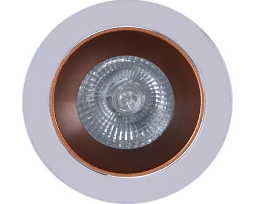 Точечный светильник  16085-9.0-001PT MR16 WT+ROSE GD Reluce