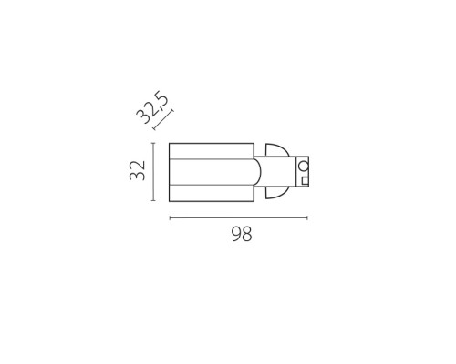 Питание боковое Quattro 504116-FRPS Lightstar