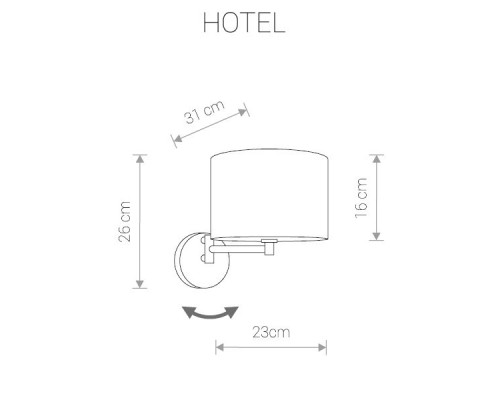 Бра Hotel 9303 Nowodvorski