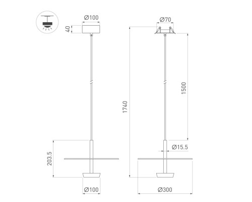 Подвесной светильник CAMPANA 059595 Arlight