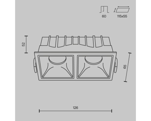 Точечный светильник Alfa LED DL043-02-10W3K-SQ-W Maytoni
