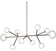 Подвесная люстра Nabila 10101P/10 black/gold DeLight Collection