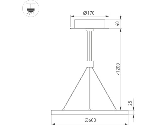 Подвесной светильник CONGO 046234 Arlight