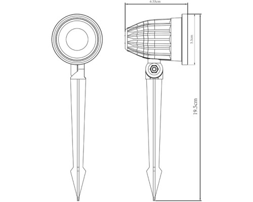 Грунтовый светильник Elsie A1127IN-1BK Arte Lamp