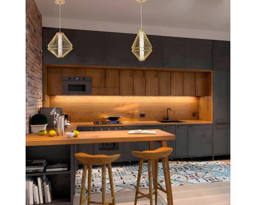 Подвесной светильник Cuadra CUADRA SP15W LED GOLD Crystal Lux