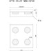 Потолочный светильник Link 4778-37x37 MBK+SGD iLedex