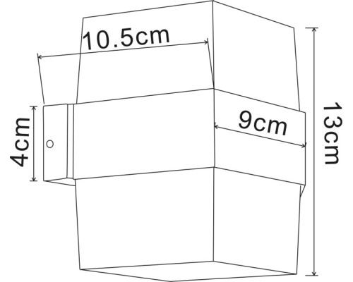 Настенный светильник уличный Ulysses A8705AL-2BK Arte Lamp
