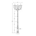 Наземный фонарь ALBORG L 79710LB/E7 02C Bl Oasis Light