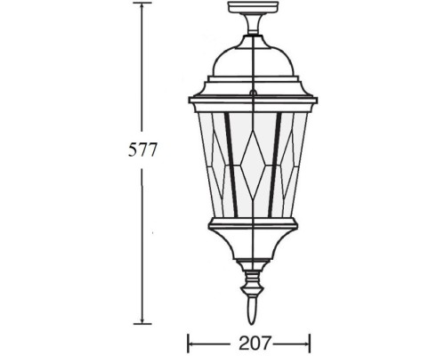 Потолочный светильник уличный ASTORIA 2M 91405MA cover Gw ромб Oasis Light