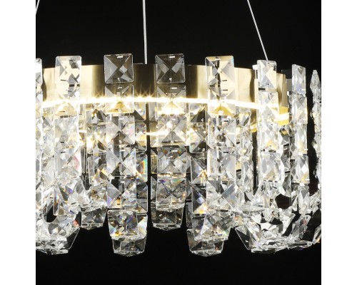 Подвесная люстра  02601-0.4-80W LED COP+CH Reluce