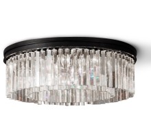 Потолочная люстра 1920s Odeon KR0387C-10B/P black/clear DeLight Collection